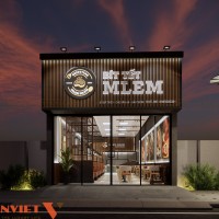 Thiết kế nội thất nhà hàng Bít Tết Mlem Mlem hiện đại và ấm cúng